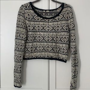 MOTH Anthropology Cropped Sweater